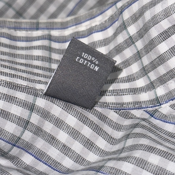 MICHAEL KORS Men’s Plaid Dress Shirt - Picture 11 of 11